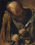 Georges de La Tour The apostle Thomas Sweden oil painting artist